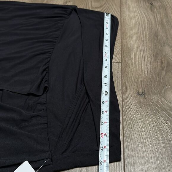 Athleta Release Black High Rise Travel Casual Front Split Crop‎ Pants Size 2X - Picture 8 of 13